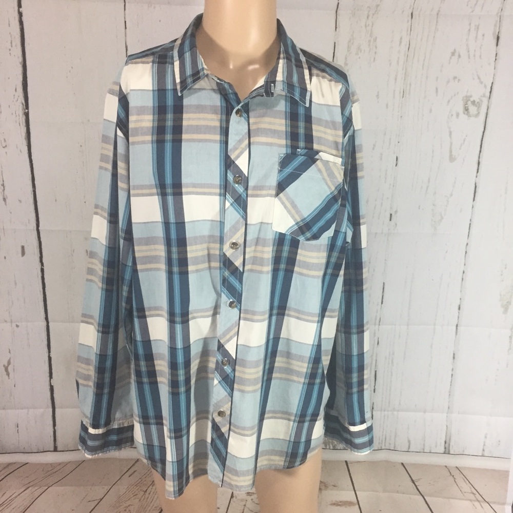 The Northface mens button down shirt size XL slim